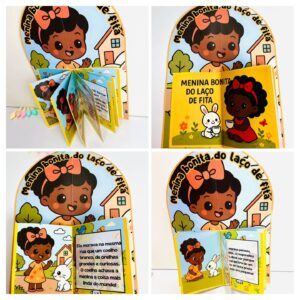 Livro 3d Menina bonita do laço de fita