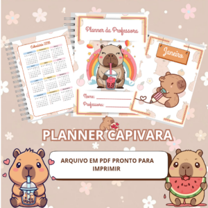 Planner capivara fofa