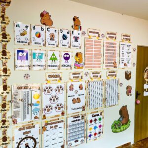 kit ornamentação tema capivara