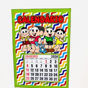 Calendário turma da Mônica