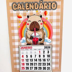 Calendário Capivara