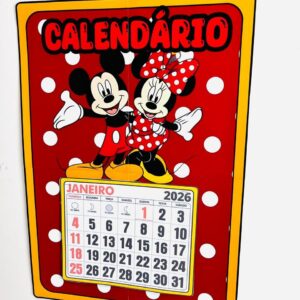 Calendário Mickey e Minie
