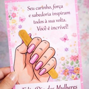 lembrancinha lixa dia da mulher