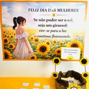 Kit dia das mulheres girassol 🌻