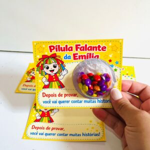 Cartão pílula da Emília