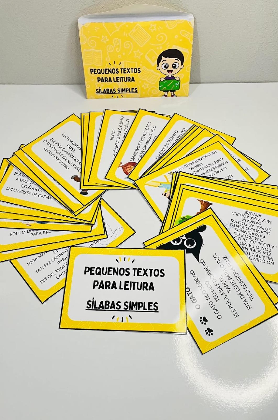 Pequenos textos sílabas simples