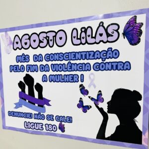 Painel agosto lilás 2