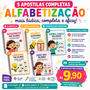 Combo apostila alfabetização