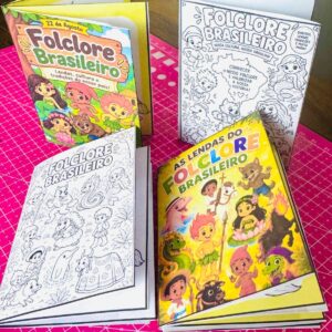 Livrinho colorir do folclore