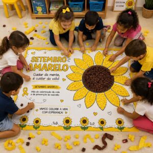 Painel setembro amarelo crepom