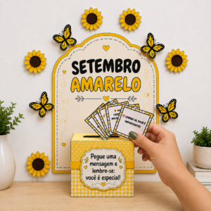 Caixa motivacional setembro amarelo 💛