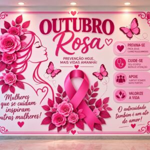 Painel quadrado outubro rosa