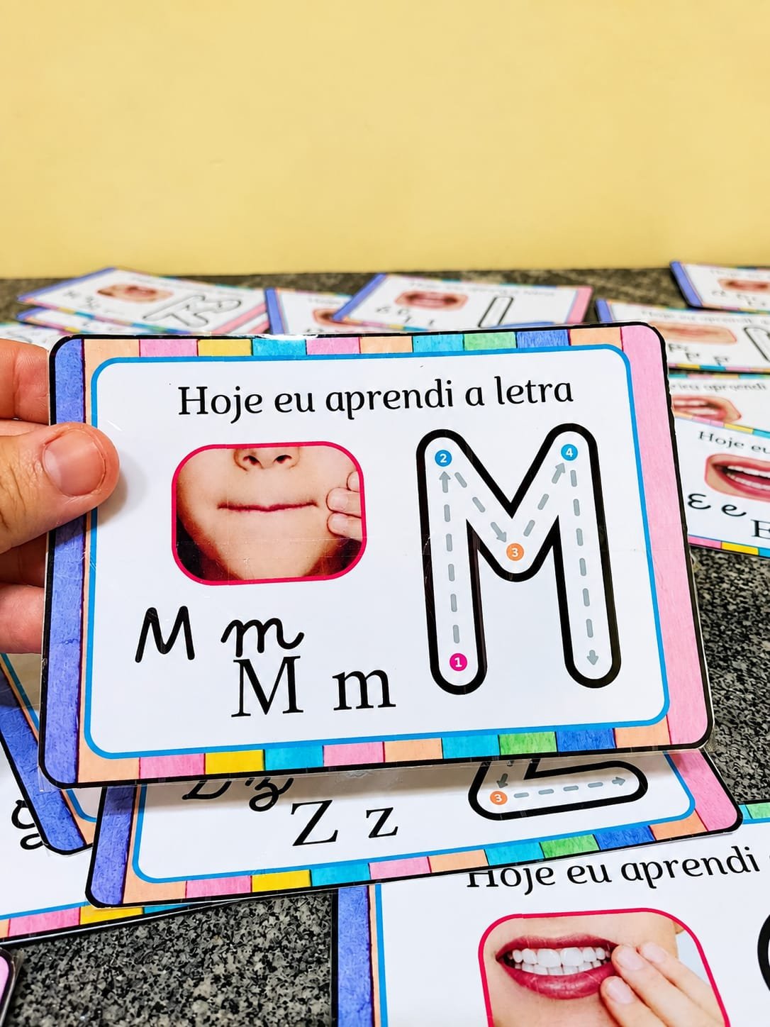 Fichas fônica letra do dia